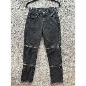 Carmar Juliette Double Zipper Classic‎ Fit Denim Jeans Black Womens Size 24